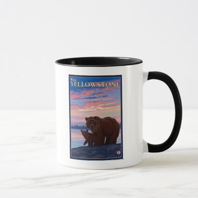 Caneca Urso e Cubo - West Yellowstone, Montana (Direita)