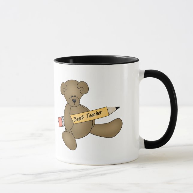 Caneca Urso e professor do lápis o melhor (Direita)