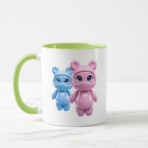 Caneca Urso Glossy Kawaii Duo