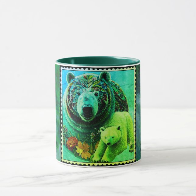 Caneca Urso Grande com seu Bebê (Centro)