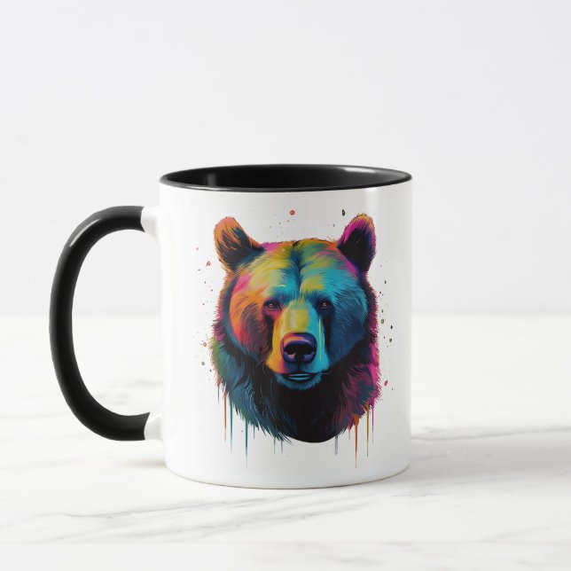 Caneca Urso Grizzly Aproxima Urso Cinza Grande Pop (Esquerda)
