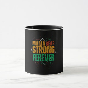 Caneca Urso Mãe Colorido Forte Para Sempre