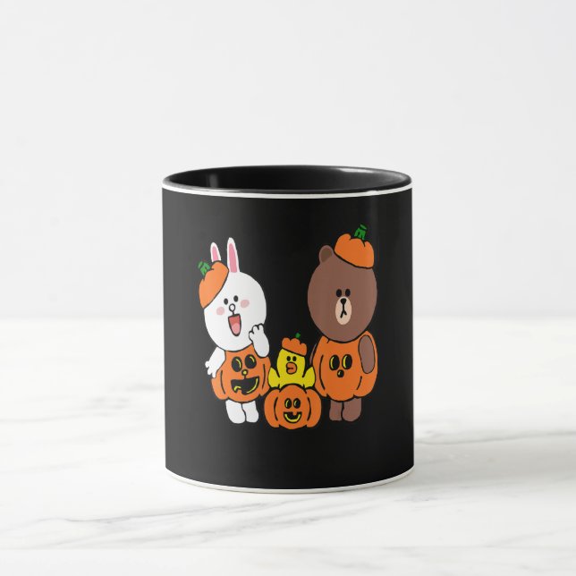 Caneca Urso Marrom Bonito Cony Coelho Coelho Pumpkin (Centro)