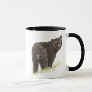 Caneca Urso Negro Cinto, Natureza Animal, Natureza Selvag