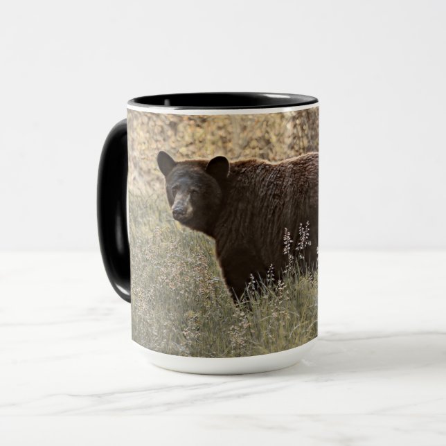 Caneca Urso Negro Grande (Frente Esquerda)