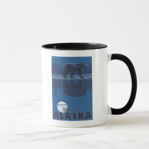 Caneca Urso no luar - Sitka, Alaska
