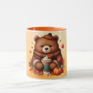 Caneca Urso outonal rústico/vintage
