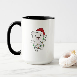 Caneca Urso Polar de Natal Animais de inverno Ursos Polar