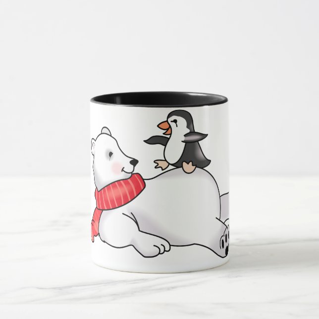 Caneca Urso Polar e Pinguim (Centro)