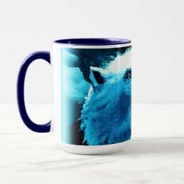 Caneca "Urso Polar Irritado" - Pintura Bonita. Comprar Ag
