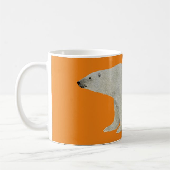 Caneca Urso Polar Laranja (Esquerda)