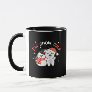 Caneca Urso Polar, sou um Soldado de Neve Cute Snowman