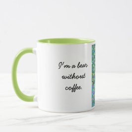 Caneca Urso preto no remendo da baga