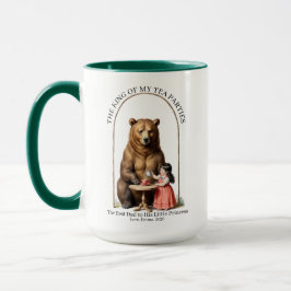 Caneca Urso Tom Verde Do Rei das Minhas Festas de