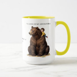 Caneca Urso Two Tone Amarelo Rei das Minhas Aventu