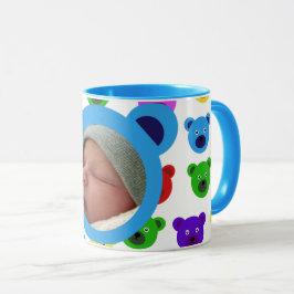 Caneca Ursos em Azul