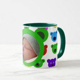 Caneca Ursos em Verde