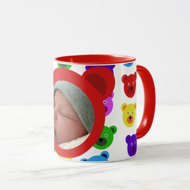 Caneca Ursos em Vermelho