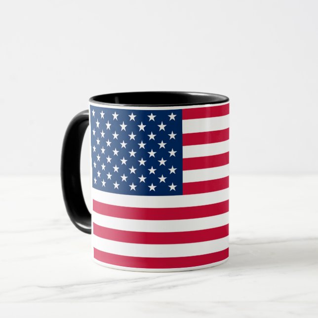 Caneca USA Flag Mug - Patriótico (Frente Esquerda)