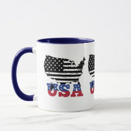 Caneca "USA Map Cerâmica Mug"