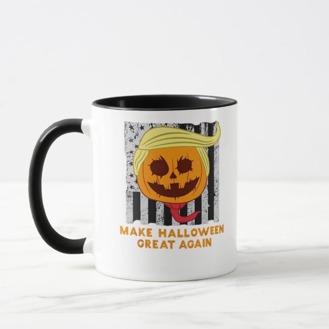 Caneca Usa Torne O Excelente De Halloween Mais Engraçado  (Esquerda)