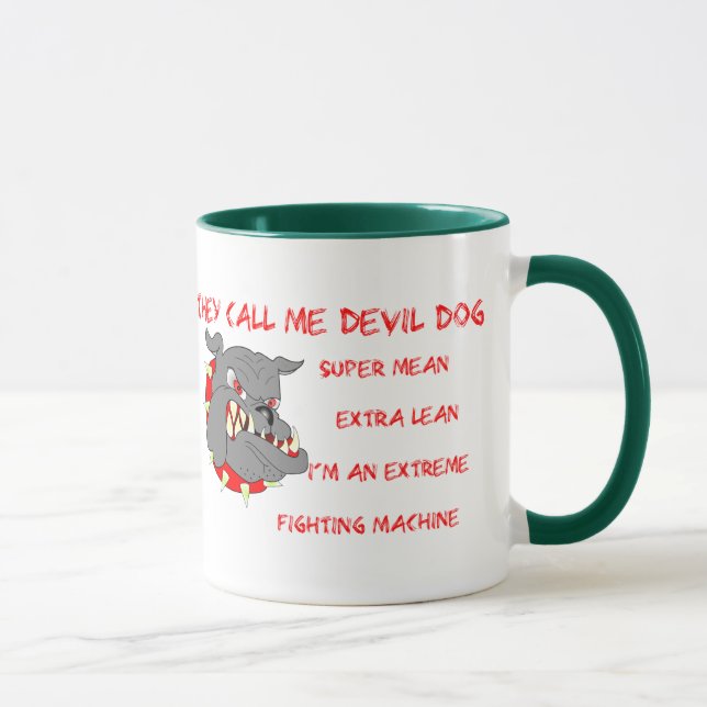 Caneca USMC chama-me cão de diabo (Direita)