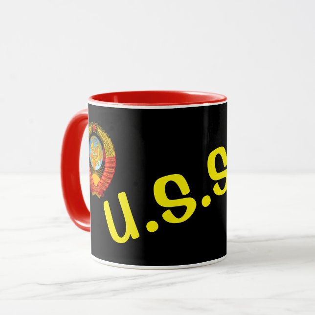 Caneca USSR Black Modern Look Mug (Frente Esquerda)