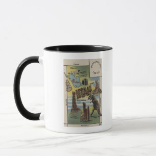Caneca UtahDepictions dos locais a ver em UtahUtah
