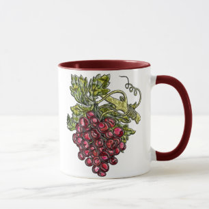 Caneca Uvas vermelhas
