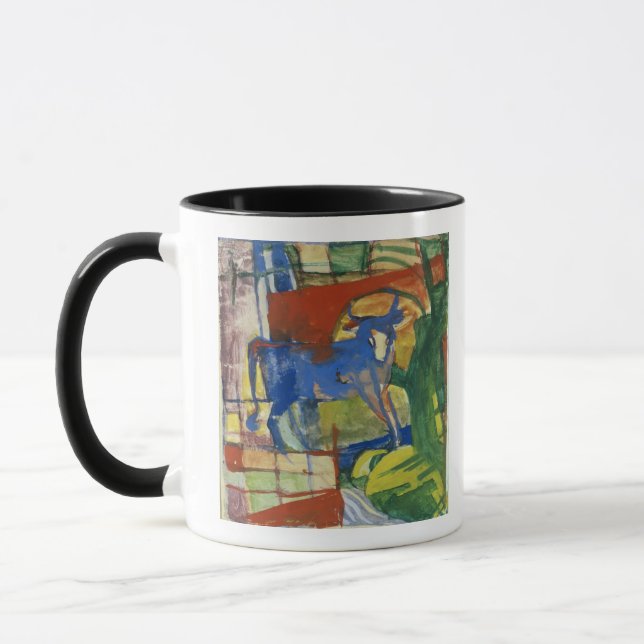 Caneca Vaca azul, 1914 (tempera no papel) (Esquerda)