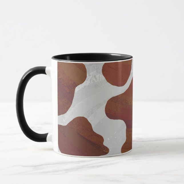 Caneca Vaca Castanho e Impressão Branco (Esquerda)