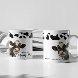 Caneca Vaca Divertida 'Eu Ouvi Que Era Dia Das Mães' Mamã