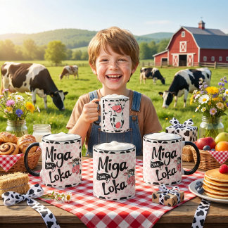 Caneca Vaca Engraçada “Miga Sua Loka