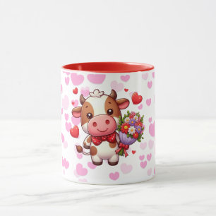 Caneca Vaca fofa do dia dos namorados