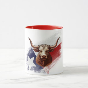 Caneca Vaca longhorn do Texas