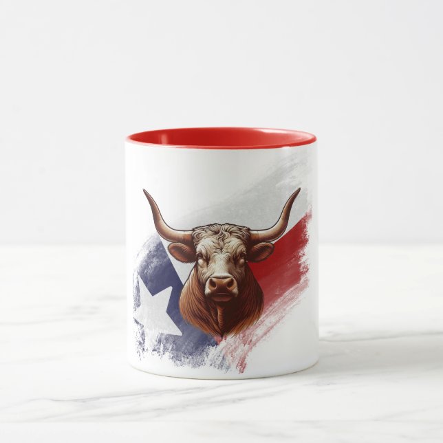 Caneca Vaca longhorn do Texas (Centro)
