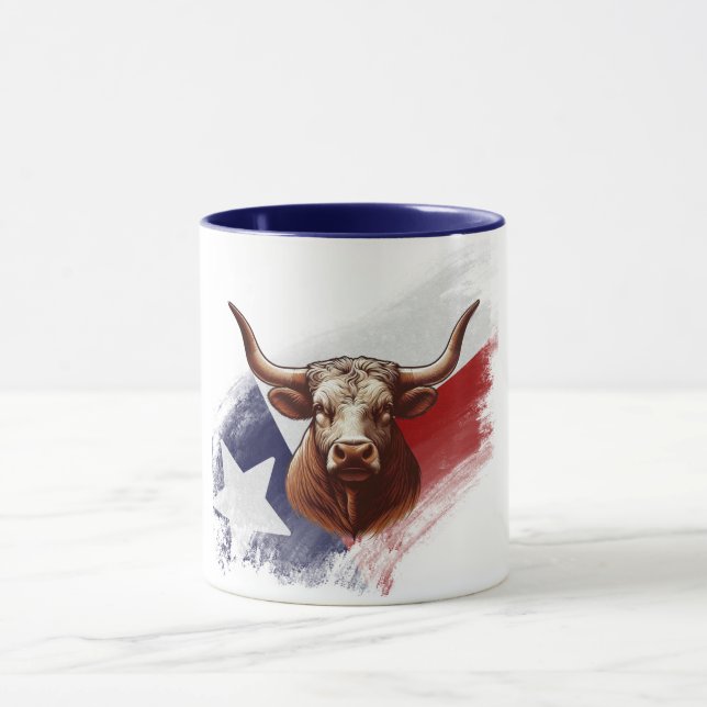 Caneca Vaca longhorn do Texas (Centro)