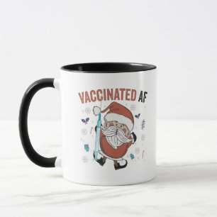 Caneca Vacinado af Engraçado Natal Vacinado Papais noeis