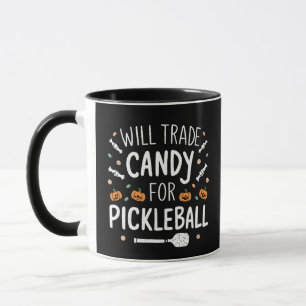Caneca Vai Trocar Doces Para O Halloween De Pickleball Sp