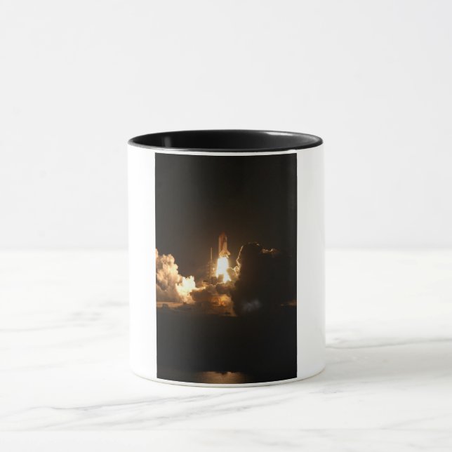 Caneca Vaivém Espacial Terra Nave Orbital Noturna Canva (Centro)
