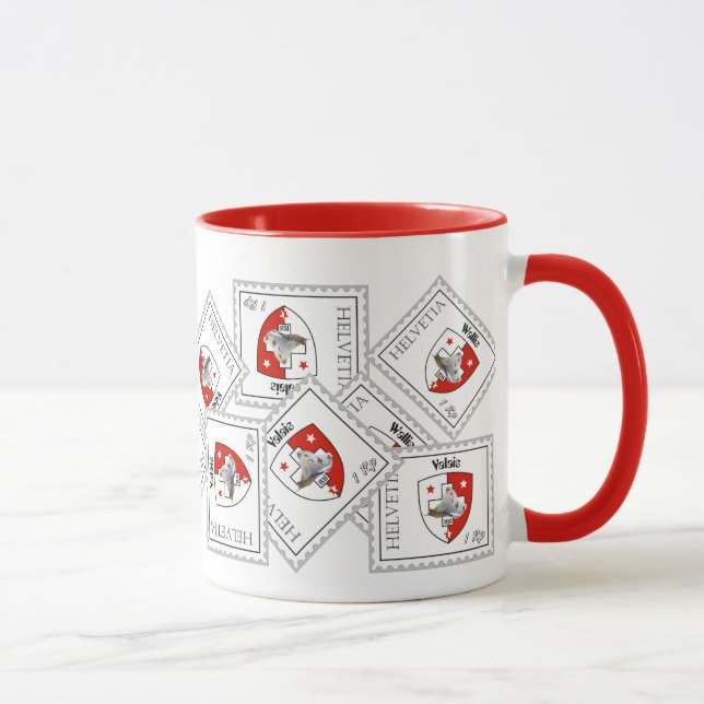 Caneca Valais - Wallis Suisse/Suíça taça (Direita)