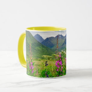 Caneca Vale do Alaskan de Flores Selvagens