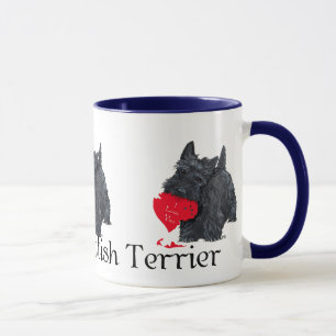 Caneca Valentine de Terrier Escocês