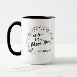 Caneca VAMOS ADORAR Christian Hymn 15oz Natal