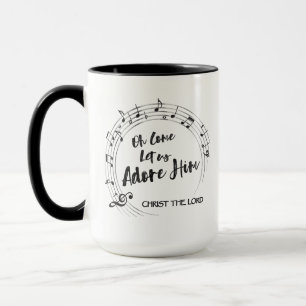 Caneca VAMOS ADORAR Christian Hymn 15oz Natal
