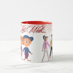 Caneca Vamos caminhar juntos para sempre - PRIMEIRO MUG