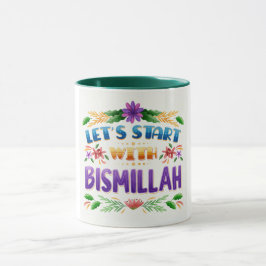 Caneca-Vamos começar com Bismillah Caneca