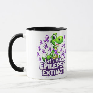 Caneca Vamos Fazer Epilepsia Extinguir a Consciência Dino