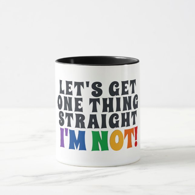 Caneca Vamos ganhe uma coisa Hetero Não sou divertido (Centro)