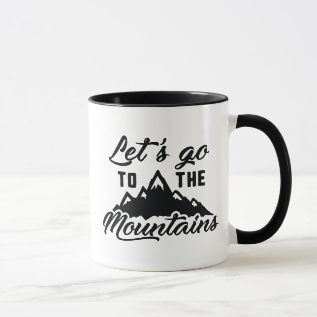 Caneca Vamos Para As Montanhas (Direita)